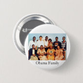Obama-Familie Button (Vorne & Hinten)