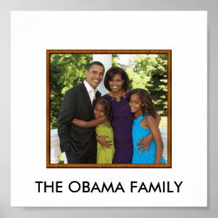 OBAMA FAMILIE POSTER
