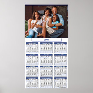 OBAMA-FAMILIEN-KALENDERPOSTER - Benutzerdefiniert Poster