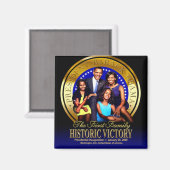 Obama Family Siegel Magnet (Vorderseite/Rückseite)