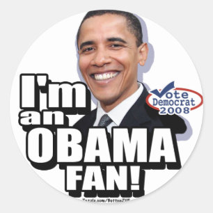 Obama-Fan-Aufkleber Runder Aufkleber
