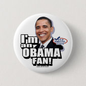 Obama-Fan-Knopf Button (Vorderseite)