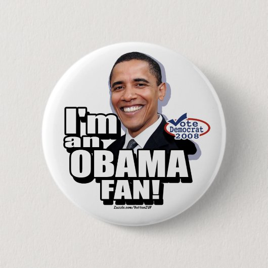 Obama-Fan-Knopf Button (Vorderseite)