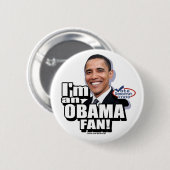 Obama-Fan-Knopf Button (Vorne & Hinten)