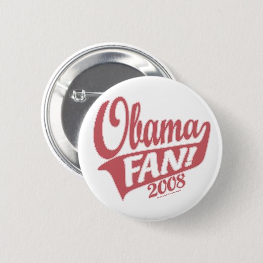 Obama-Fan-Knopf Button (Vorne & Hinten)