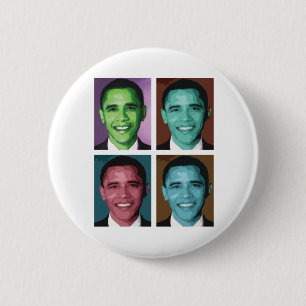 Obama-Farbfilm-Knopf Button
