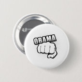 OBAMA-FAUST-PUMPE BUTTON (Vorne & Hinten)