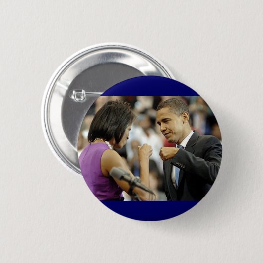 Obama-Faust-Pumpen-Knopf Button (Vorne & Hinten)