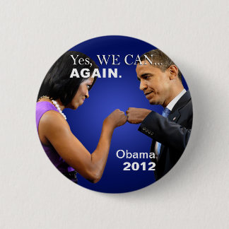 Obama-Faust-Stoß - ja können wir, wieder Button