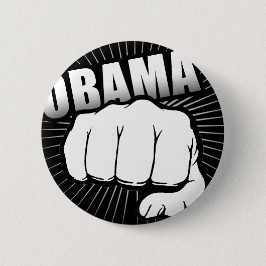 Obama-Faustpumpe Button (Vorderseite)