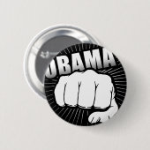Obama-Faustpumpe Button (Vorne & Hinten)