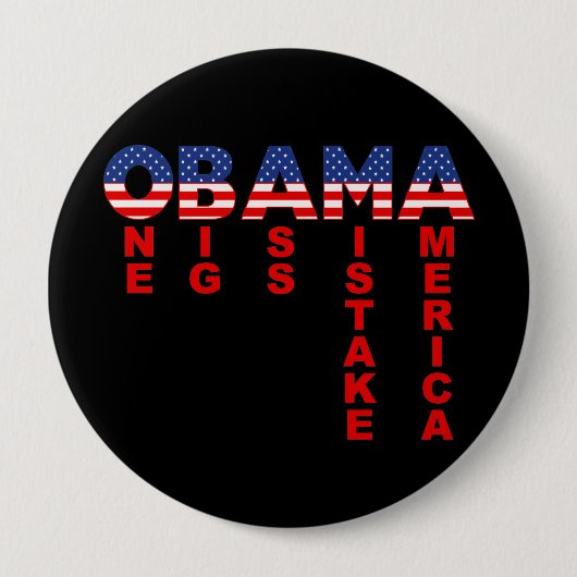 Obama-Fehler 1 Button (Vorderseite)