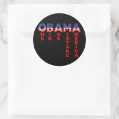 Obama-Fehler 1 Runder Aufkleber (Tasche)