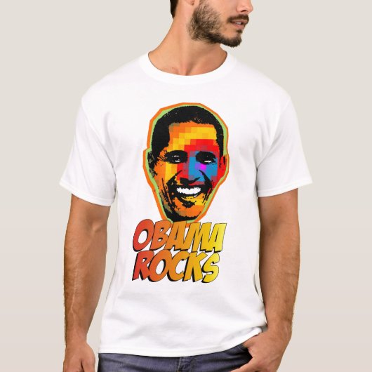 Obama-Felsen T-Shirt (Vorderseite)
