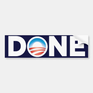 Obama Fertig Aufkleber Autoaufkleber