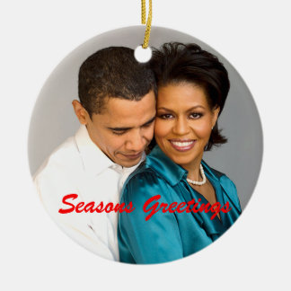 Obama-Festtages-Weihnachtsverzierung Keramik Ornament
