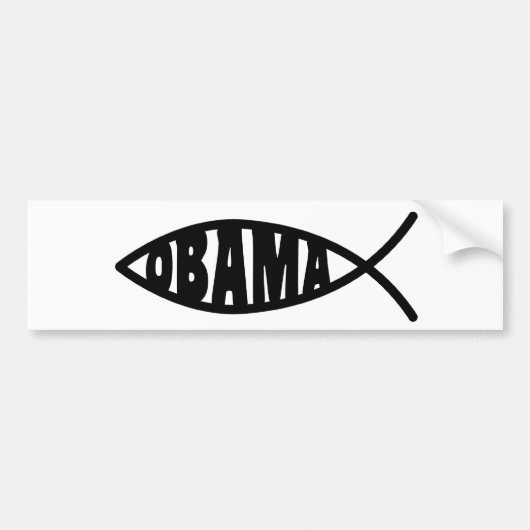 Obama-Fische Autoaufkleber (Vorne)