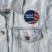 Obama-Flaggen-Button Button (Beispiel)
