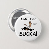 Obama-Fliegeswatter-Knopf Button (Vorne & Hinten)