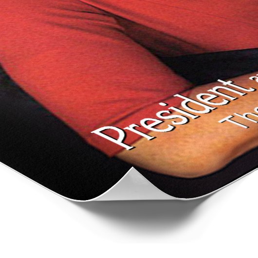 Obama flüstert Poster (Ecke)