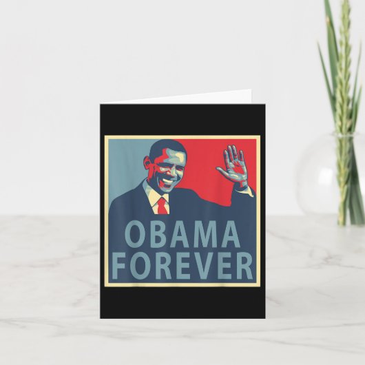 Obama Forever Barack Präsident 44 Karte (Vorderseite)