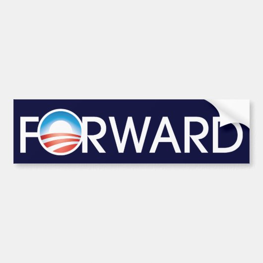Obama Forward Logo Autoaufkleber (Vorne)