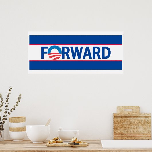 Obama FORWARD Poster (Küche)