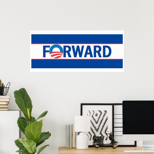 Obama FORWARD Poster (Heimbüro)
