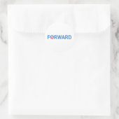 Obama Forward Runder Aufkleber (Tasche)