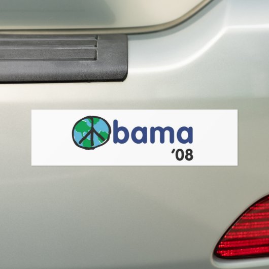 Obama-Frieden '08 Autoaufkleber (Auf Auto)