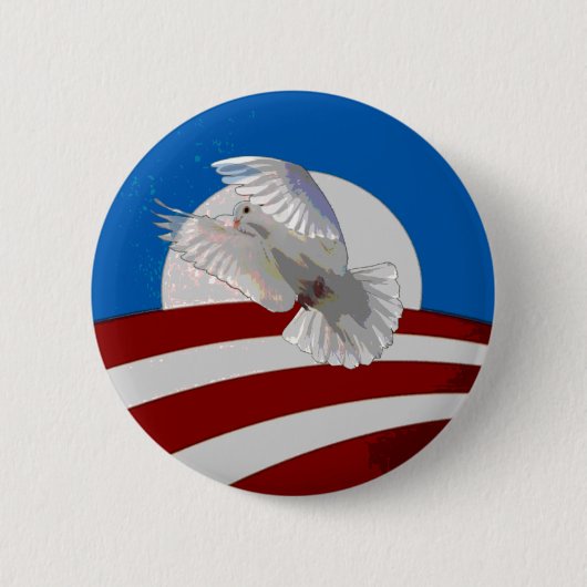 Obama-Friedensknopf Button (Vorderseite)