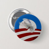 Obama-Friedensknopf Button (Vorne & Hinten)