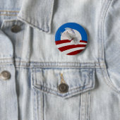 Obama-Friedensknopf Button (Beispiel)