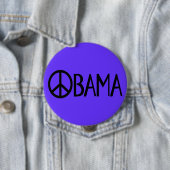 Obama-Friedensknopf Button (Beispiel)