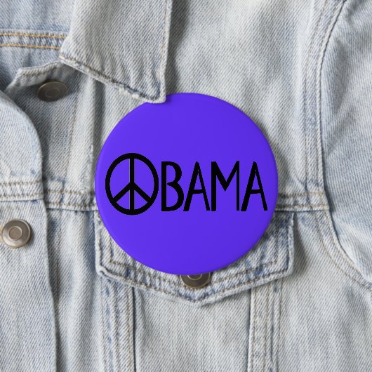 Obama-Friedensknopf Button (Beispiel)