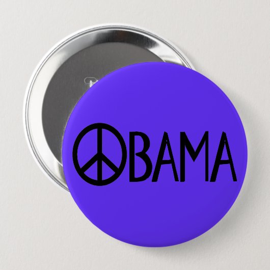 Obama-Friedensknopf Button (Vorne & Hinten)