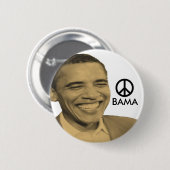 Obama-Friedensknopf Button (Vorne & Hinten)