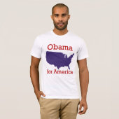Obama für Amerika-T - Shirt (Vorne ganz)