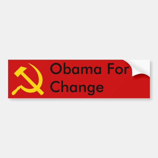 Obama für Änderung Autoaufkleber (Vorne)