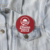 OBAMA für den Wahlkampfschalter 2012 (rot) Button (Beispiel)