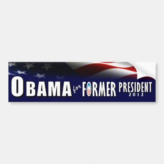 Obama für ehemaligen Präsidenten 2012 Autoaufkleber (Vorne)