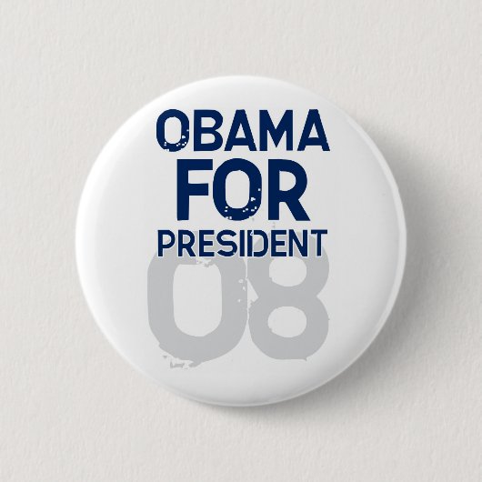 OBAMA für Präsident 08 - Schaltfläche Button (Vorderseite)
