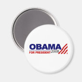 Obama für Präsident 2008 Magnet (Vorderseite/Rückseite)