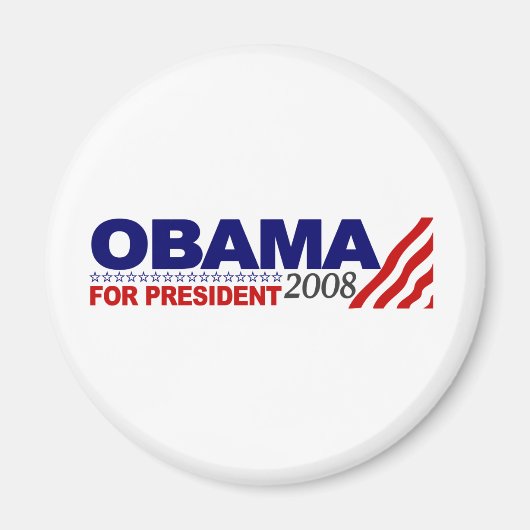 Obama für Präsident 2008 Magnet (Vorne)