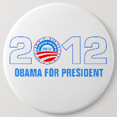 Obama für Präsident 2012 Button (Vorderseite)