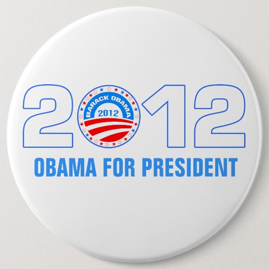 Obama für Präsident 2012 Button (Vorderseite)