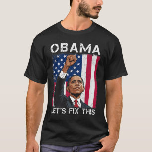 Obama für Präsident 2028 Amerikanische Flagge Obam T-Shirt