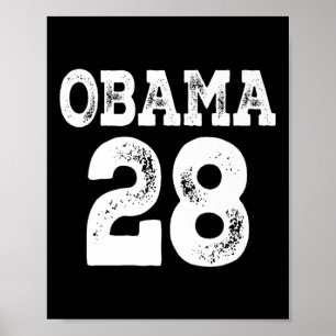 Obama für Präsident 2028 Jersey 28 Premium Poster