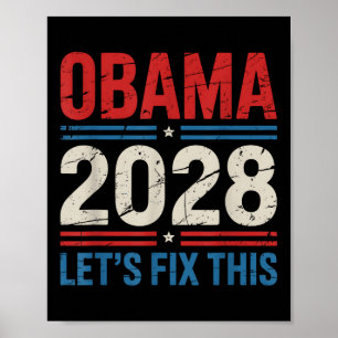Obama für Präsident 2028 Lasse Obama, diesen Obama Poster