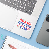 Obama für Präsident 2028 macht Amerika wieder wich Aufkleber (Laptop mit iPhone)